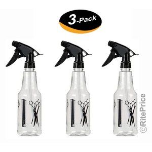 Hairdressing Spray Bottle (3 Pack) Plastic  16 oz / 500 ml Barber Hair Tools